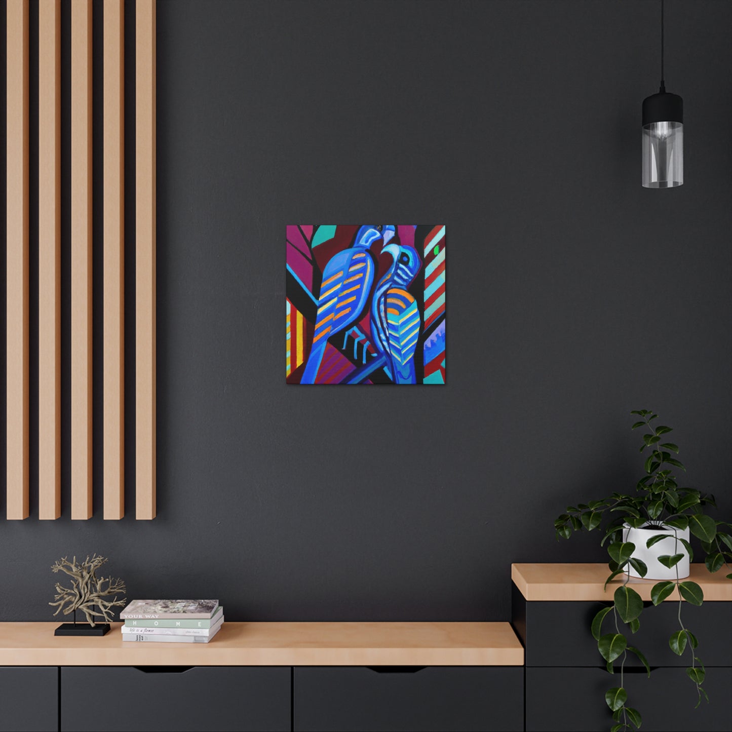 Loving Birds Flourish - Canvas