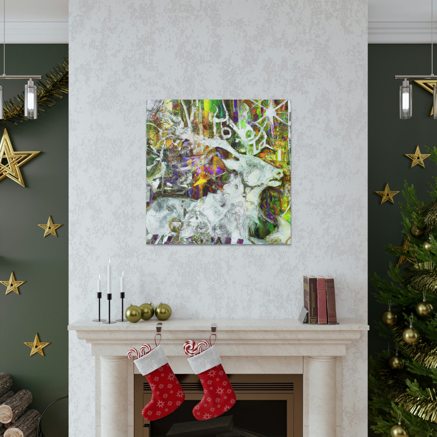 Reindeer in Flux - Canvas