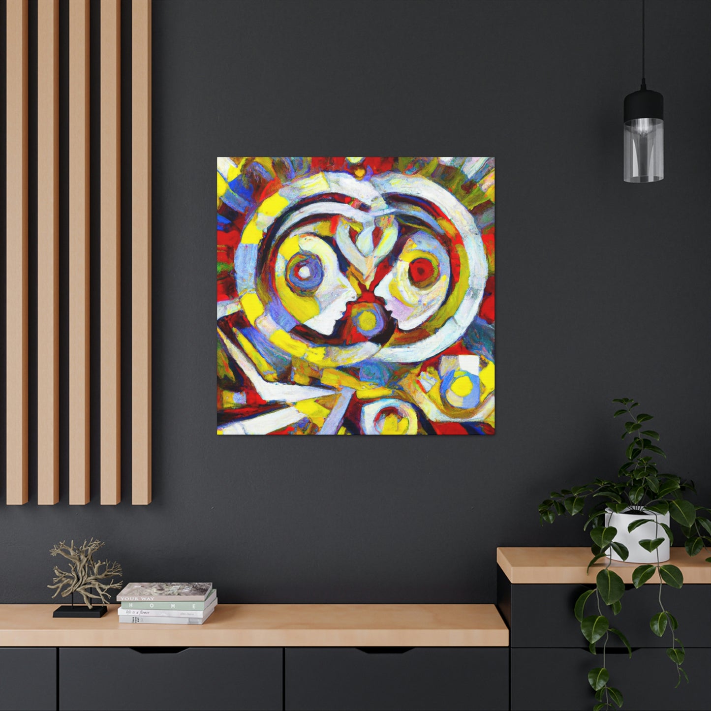 "Love's Celestial Embrace" - Canvas