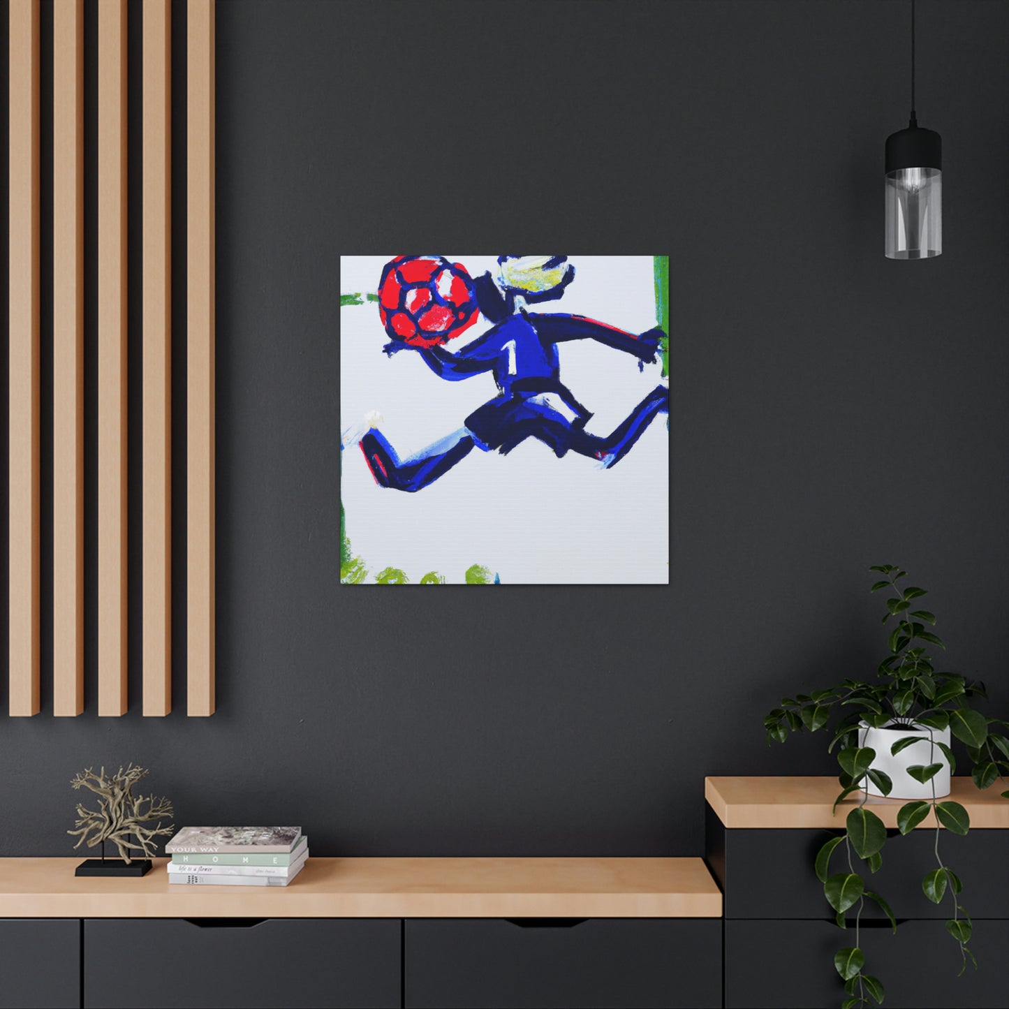 "Playing Soccer Passionately" - Canvas