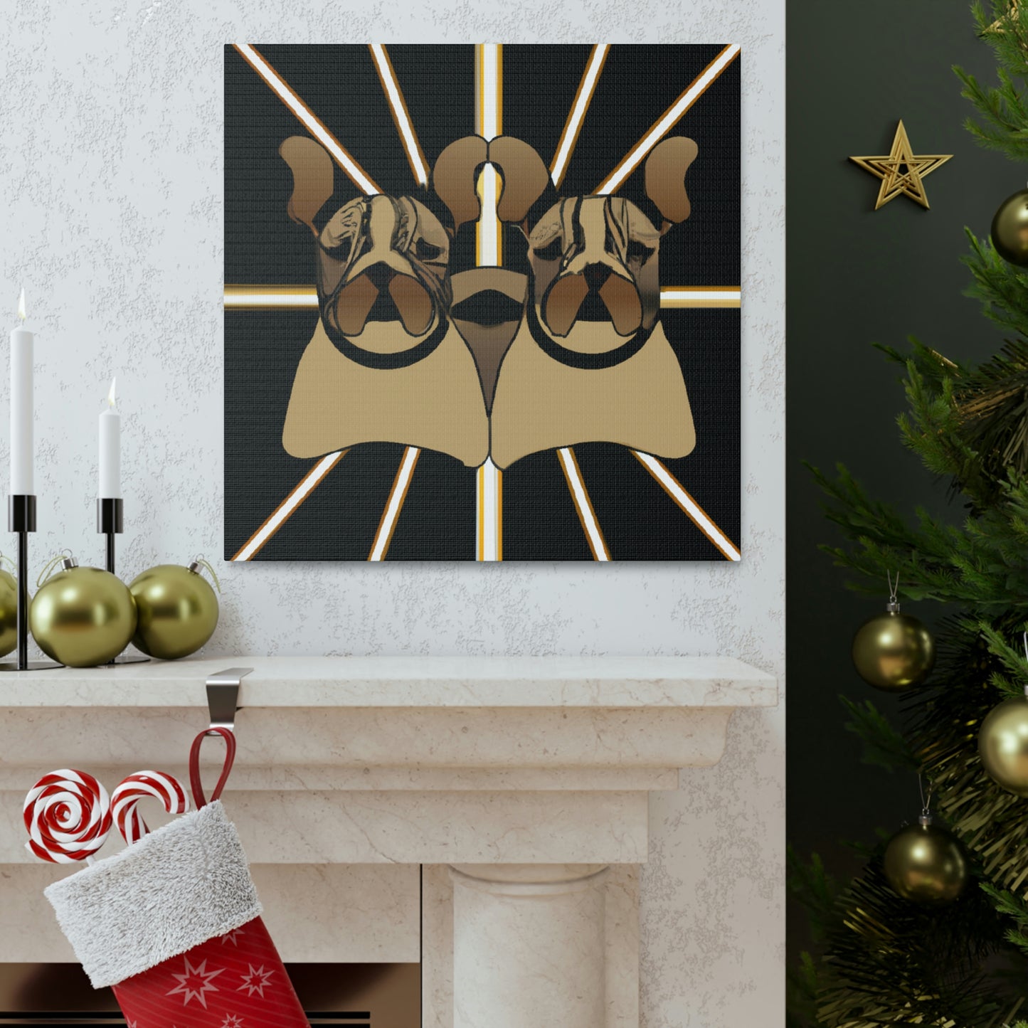 "Bulldog Storms Roaring Twenties" - Canvas