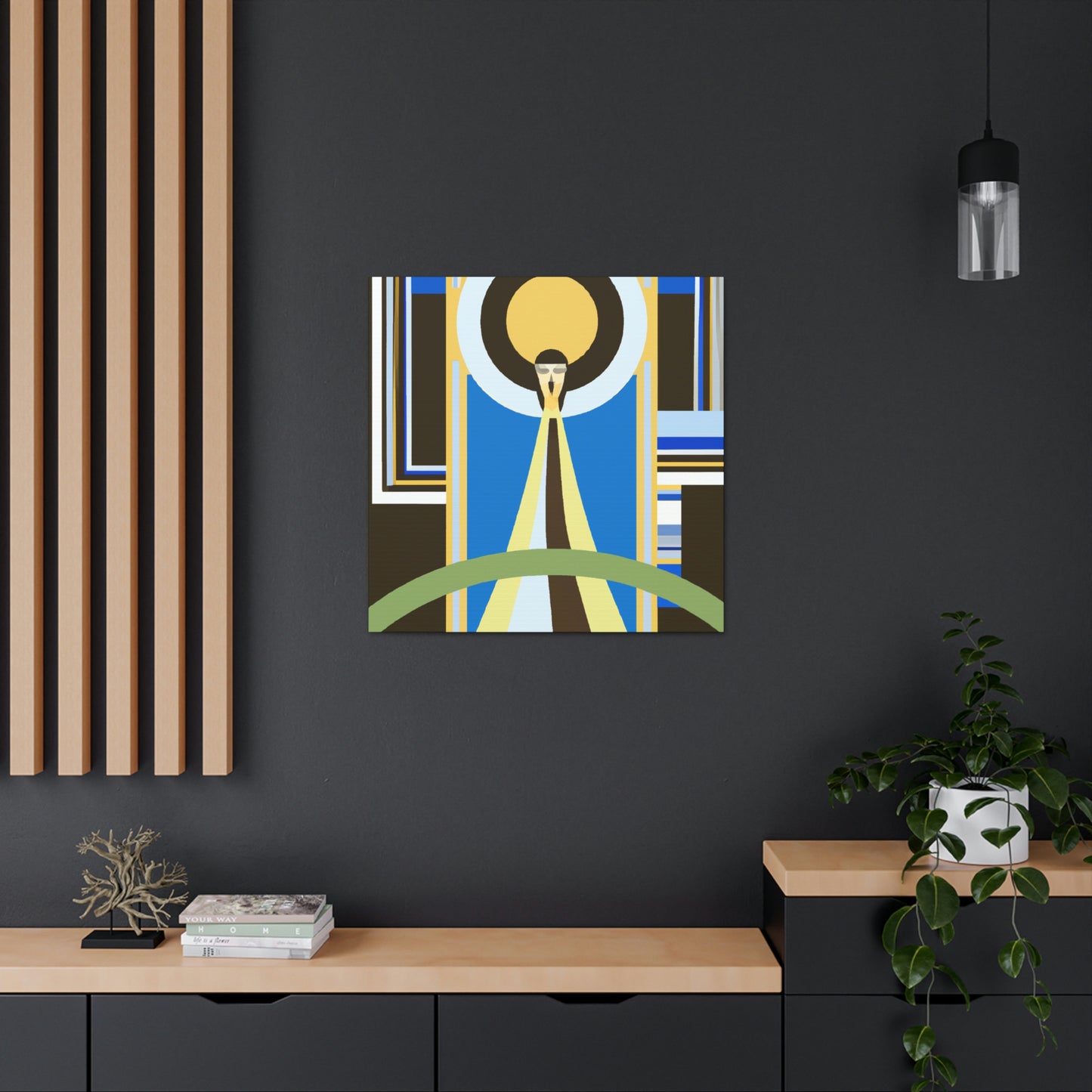 Catching Art Deco Lasso - Canvas