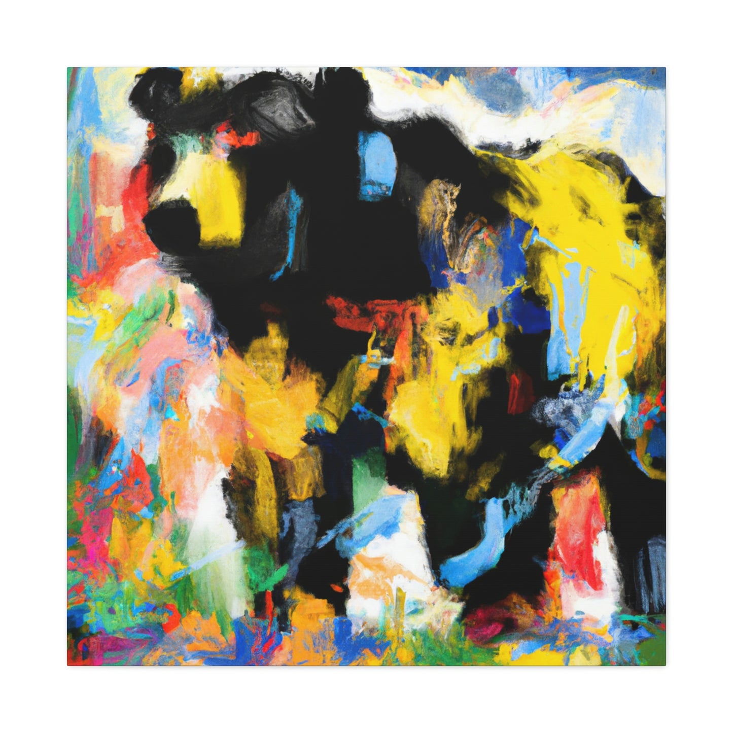 Black Bear Expressionism - Canvas