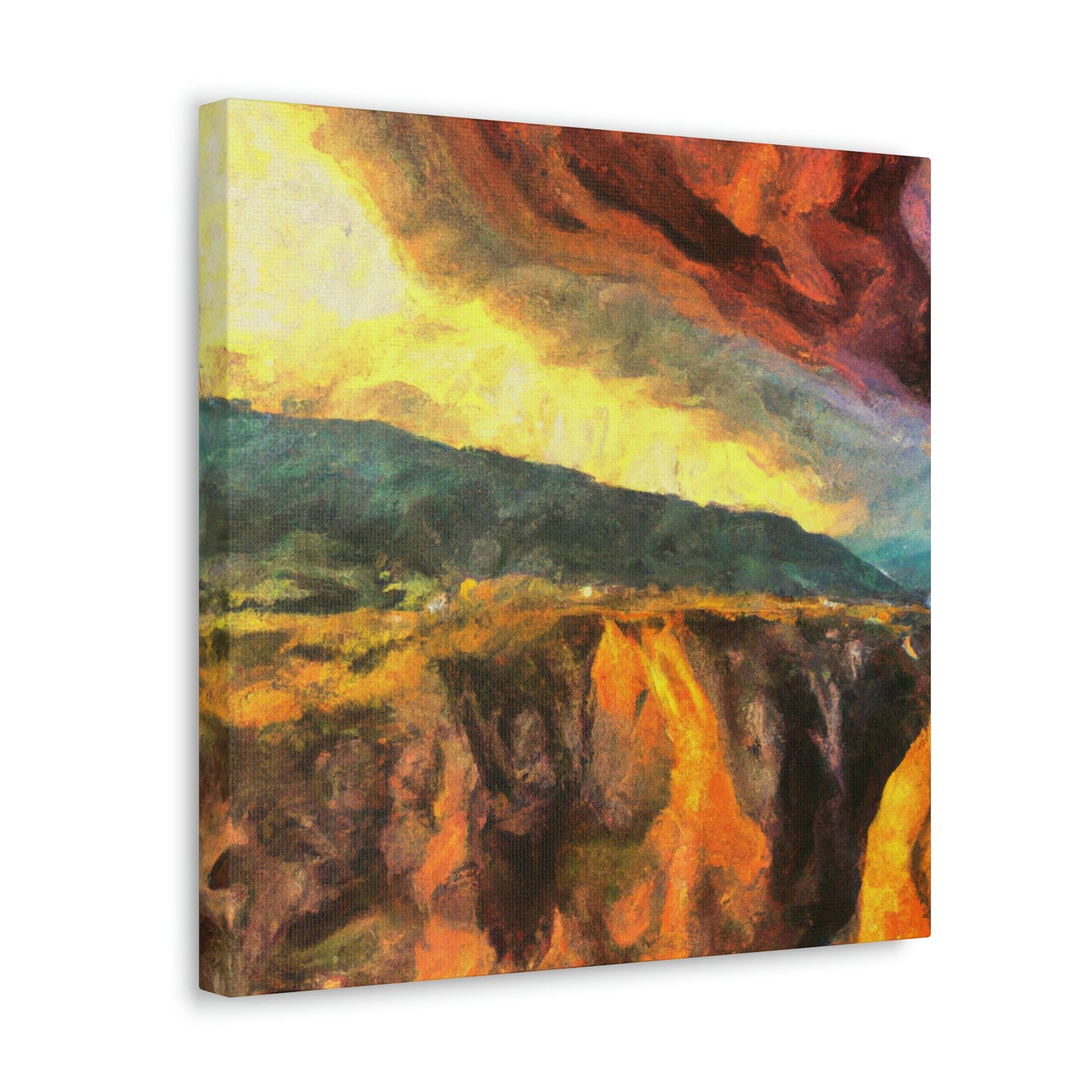 "Canyon in contrast Colors" - Canvas