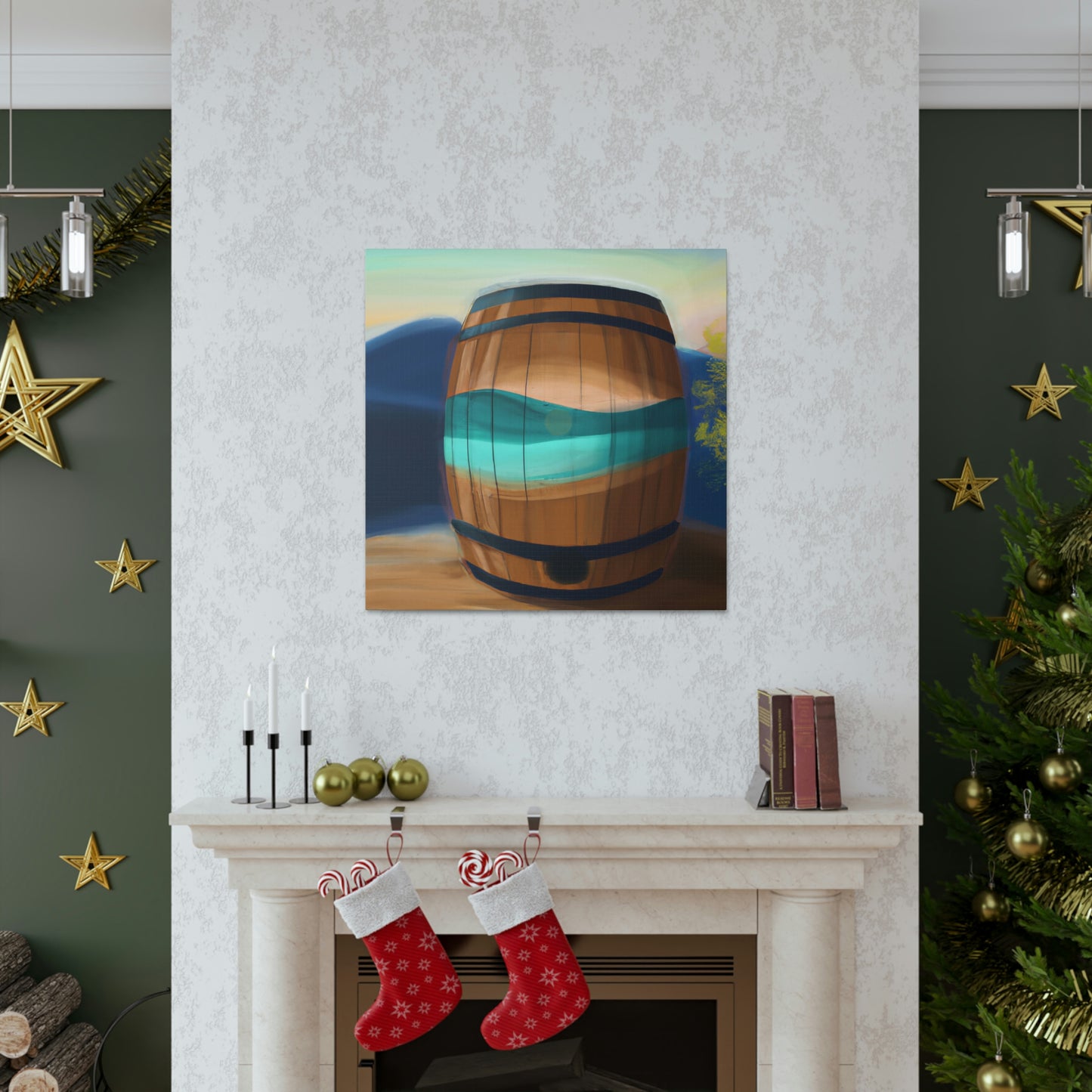 "Whiskey Barrell Nocturne" - Canvas