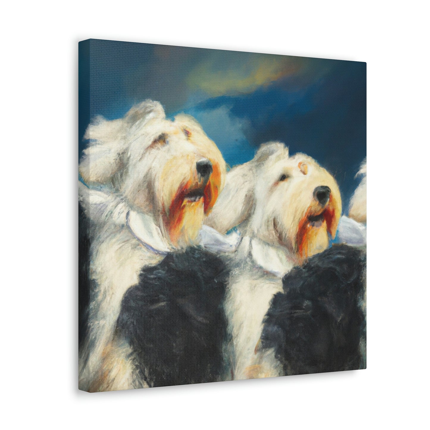 "Surreal Sheepdog Dreaming" - Canvas