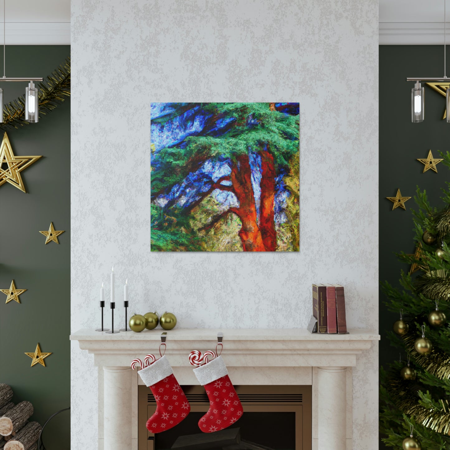 Cedar Tree Fauvism - Canvas