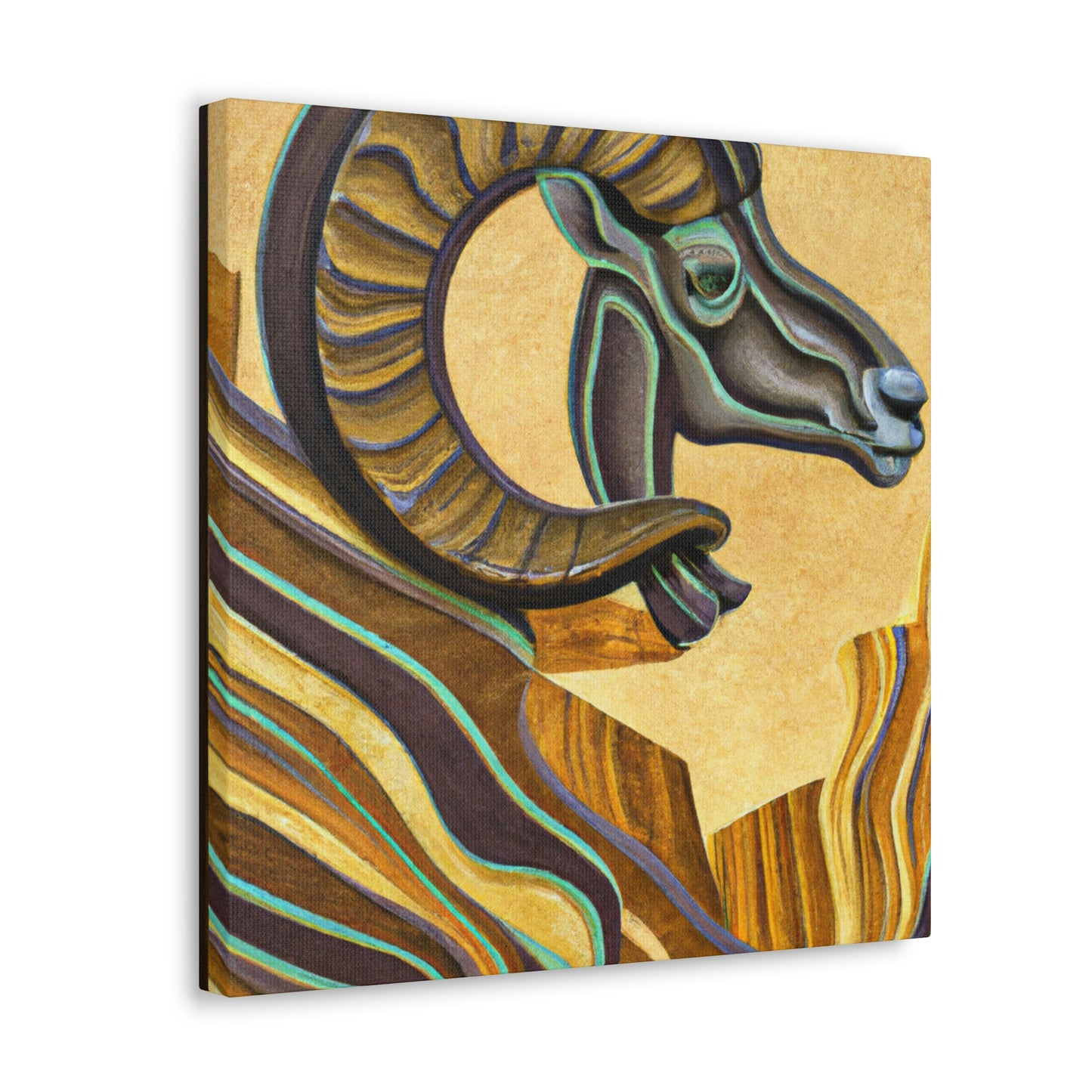 Mountain Majesty Bighorn - Canvas