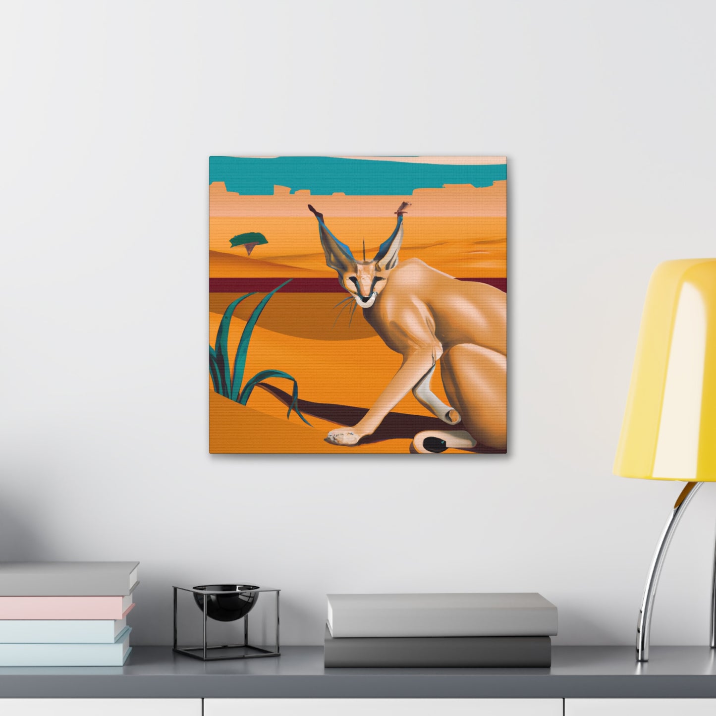 "Caracal's Classic Shine" - Canvas