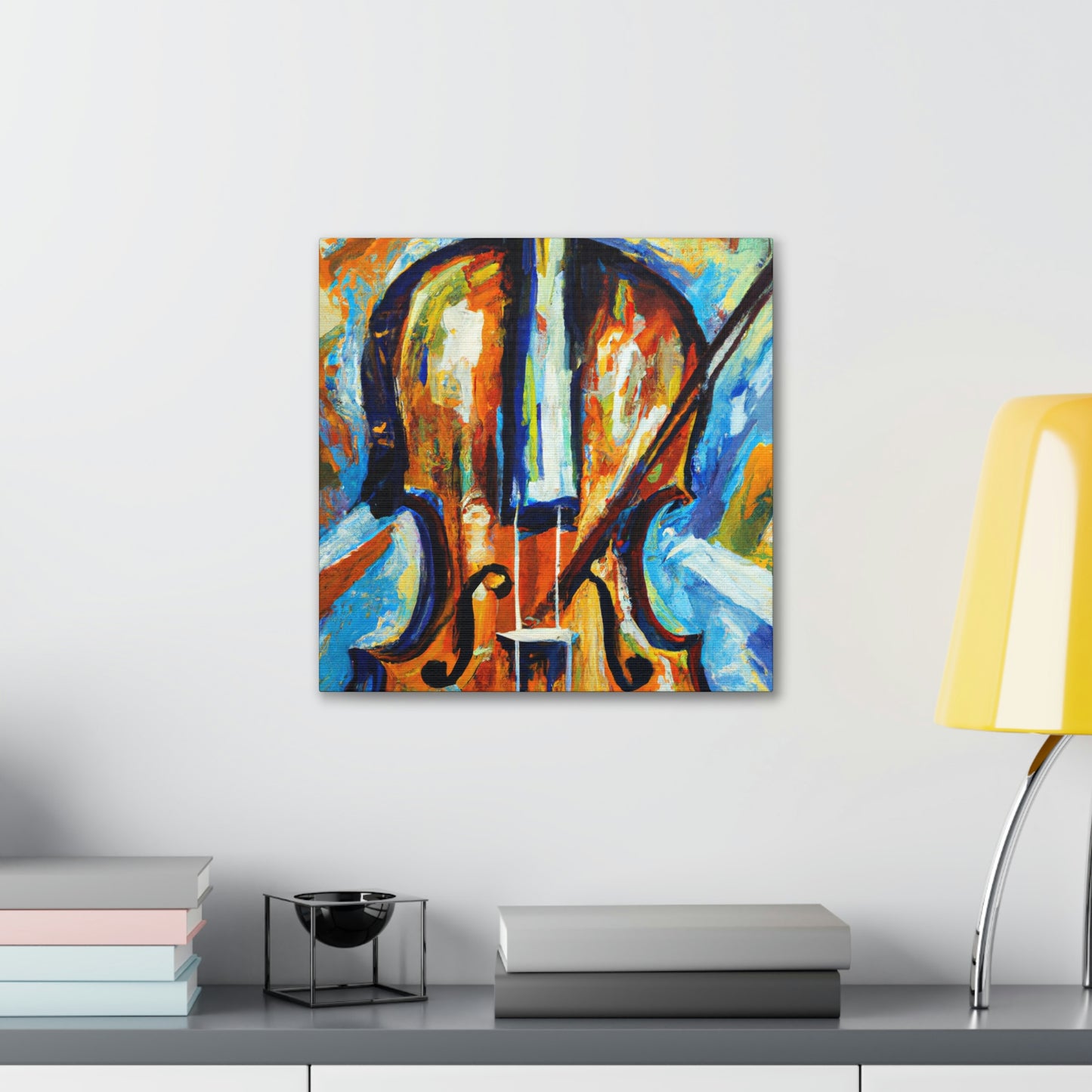 "Music of Expressionism Violin" - Canvas