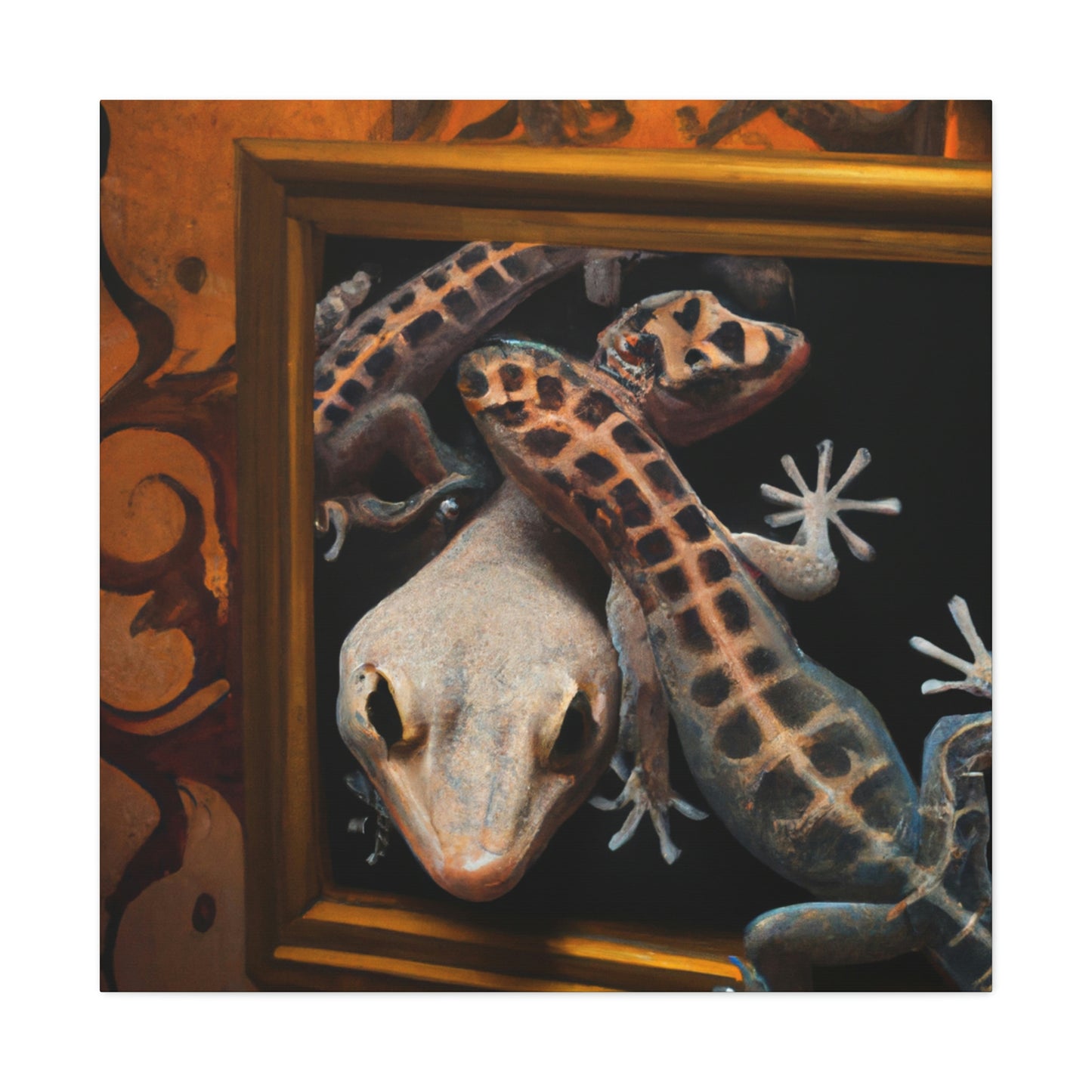 Geckos at Dawn. - Canvas