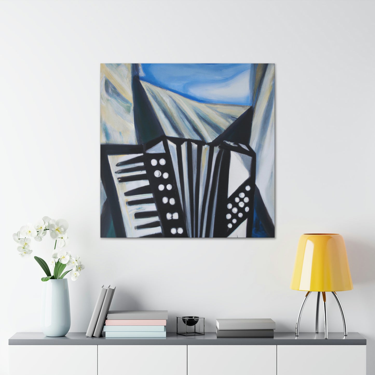 Accordion in Expressionism - Canvas