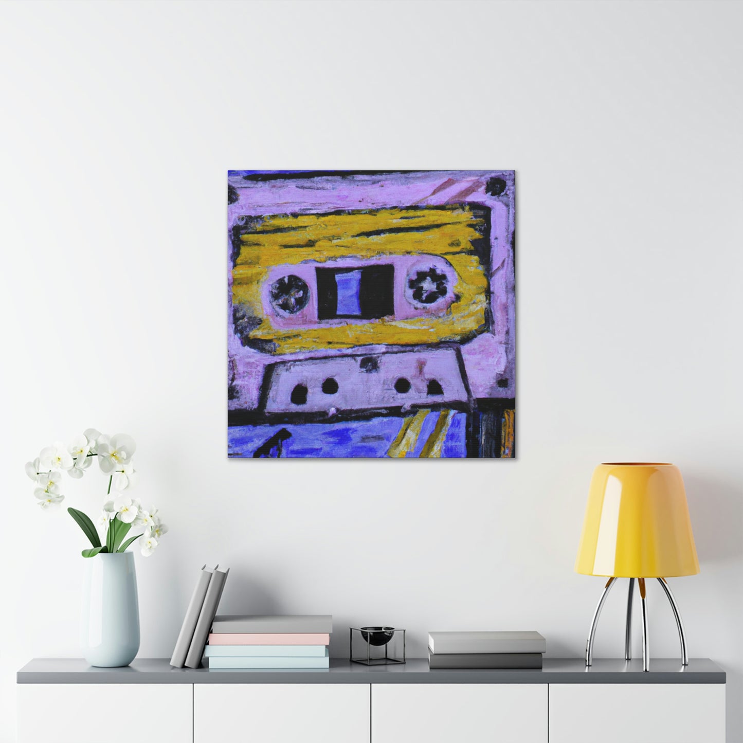 "Cassette Tape Reflection" - Canvas