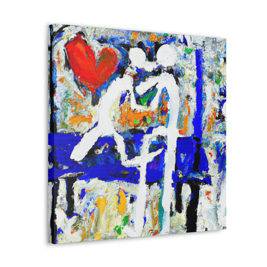 Love on the Bench - Canvas