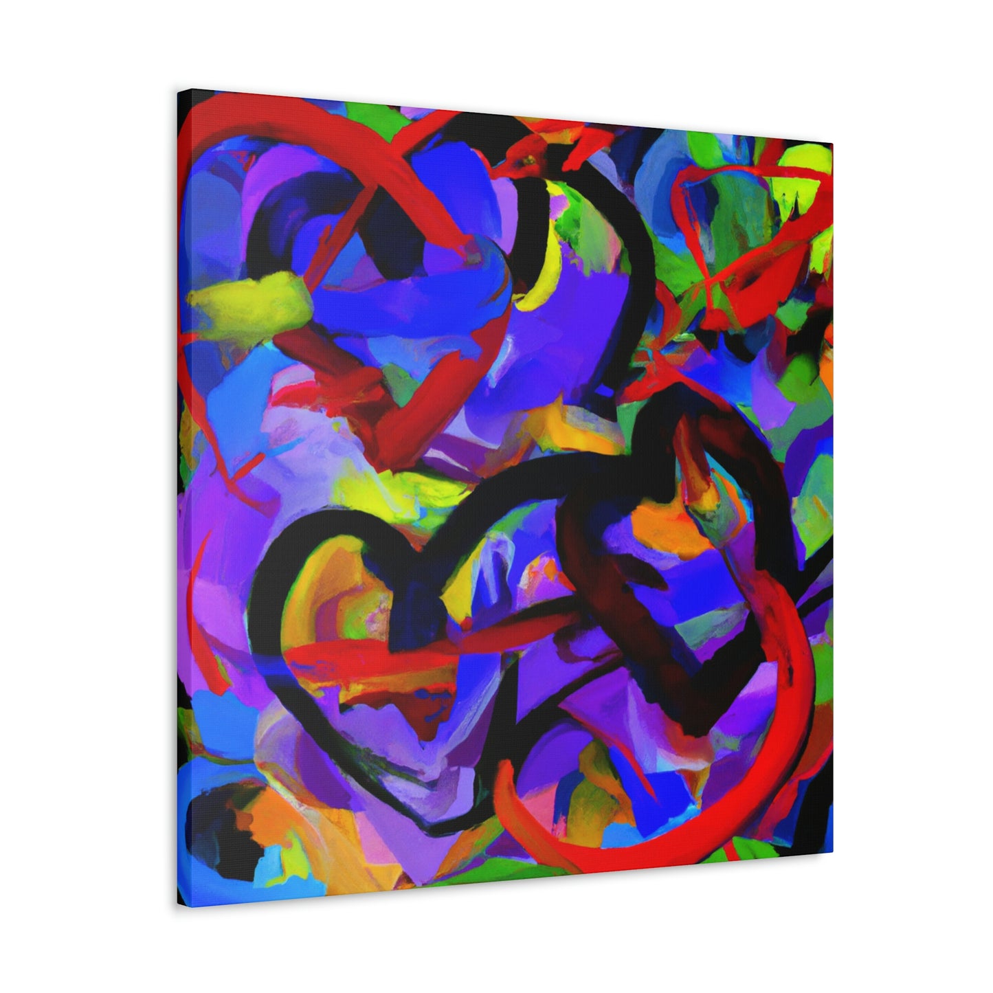 “Hearts Intertwined” - Canvas