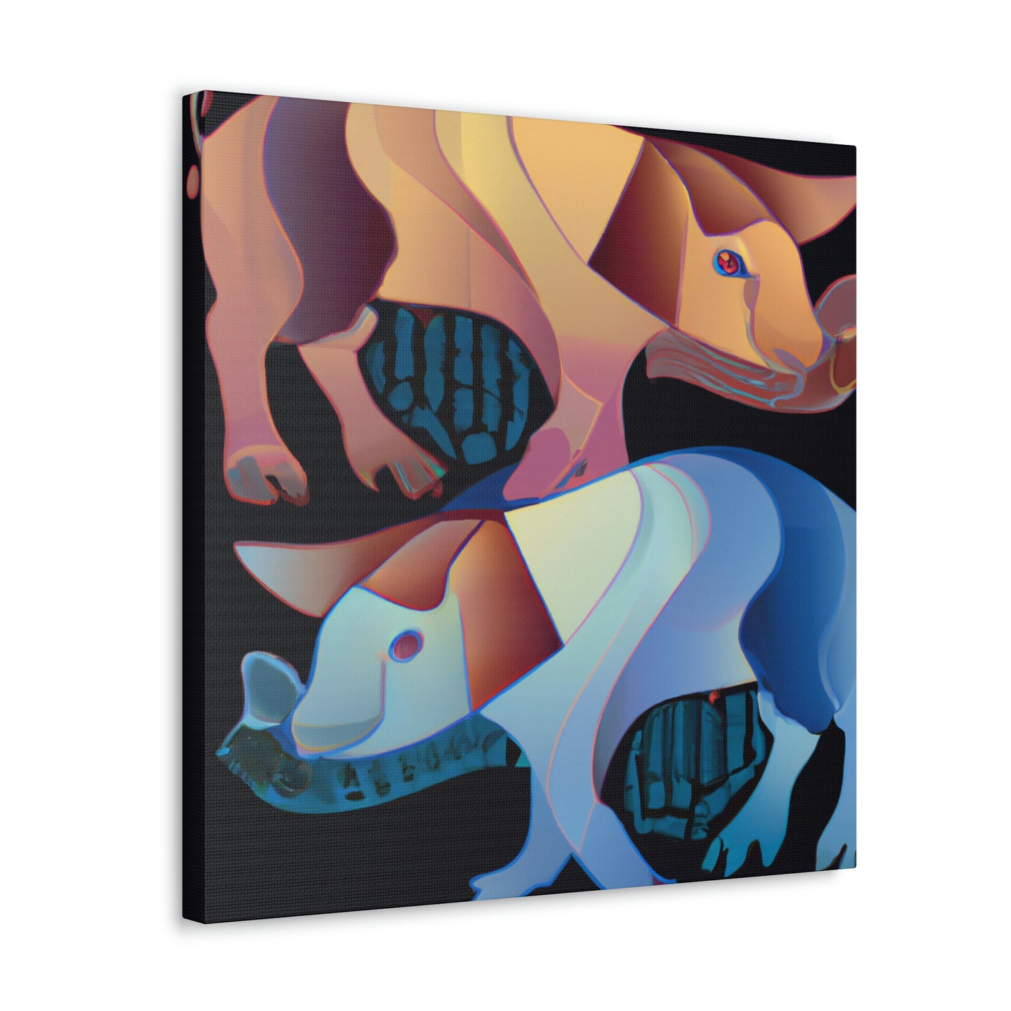 Pigs in Art Deco - Canvas