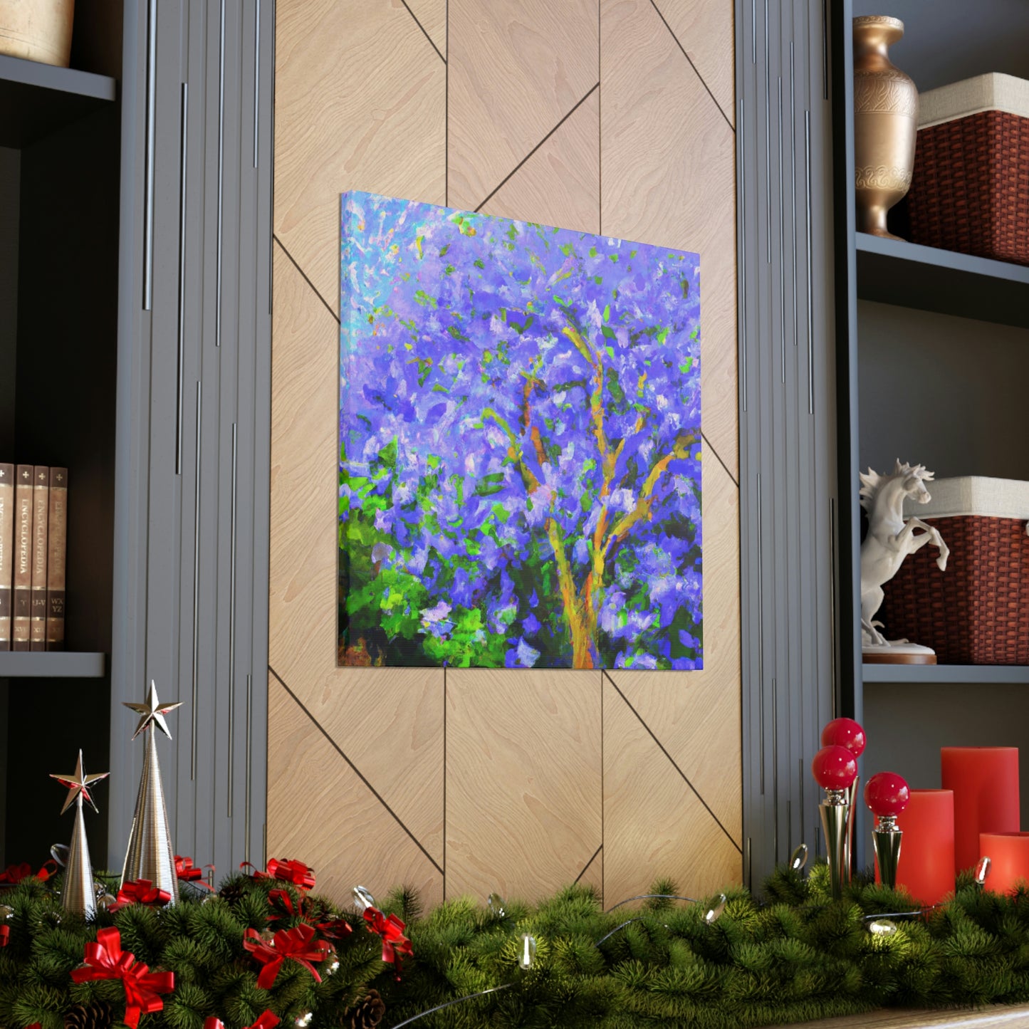 Jacaranda Tree Reflection - Canvas