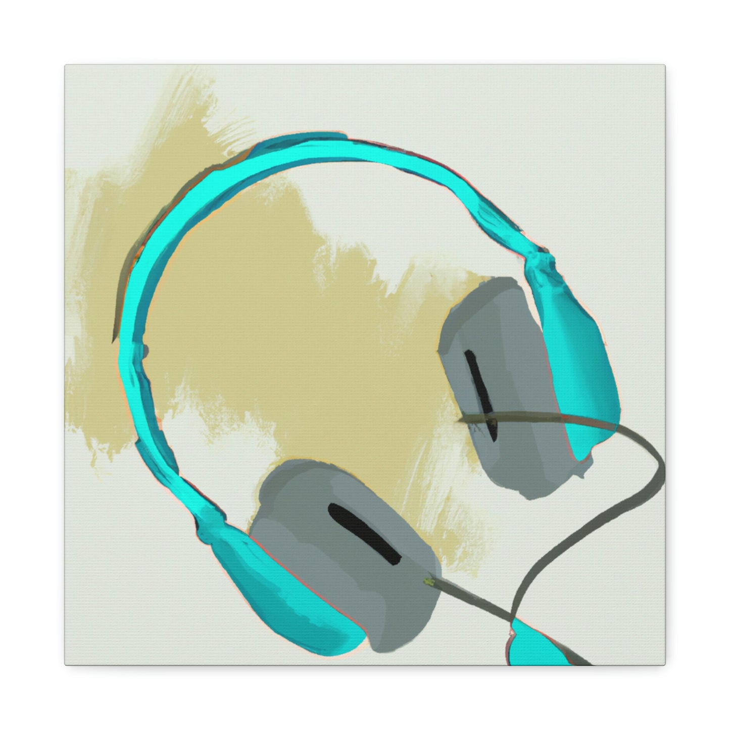 Headphones in Monochrome - Canvas