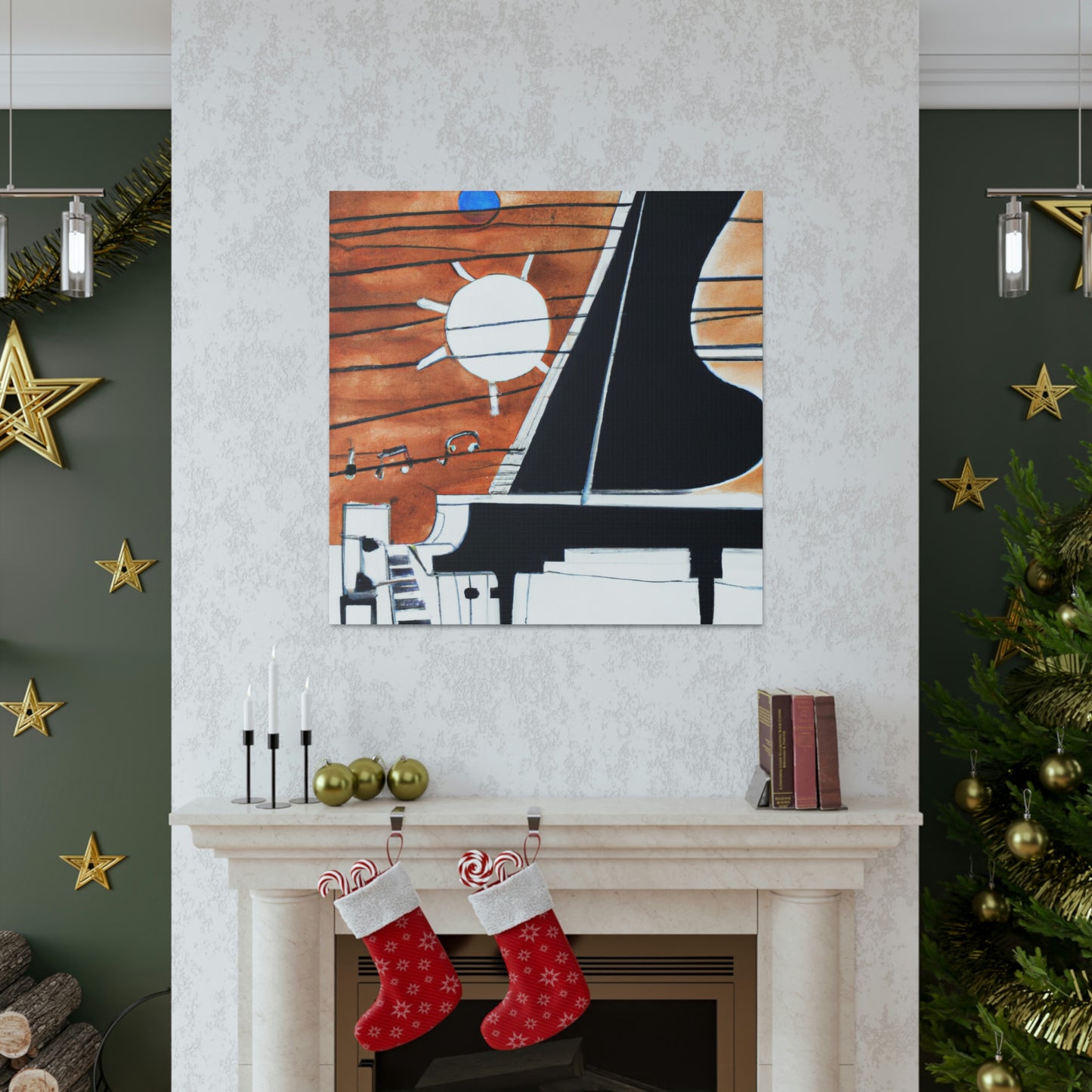 "Piano at Midnight Sonata" - Canvas