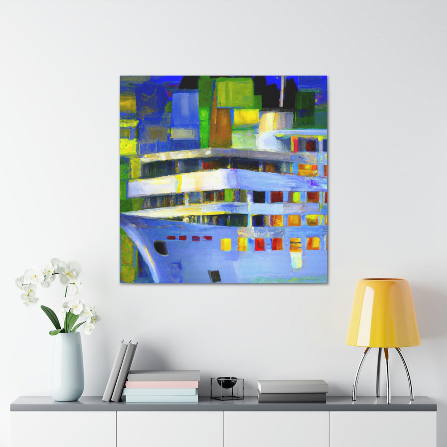 Cruise Ship Abstraction - Canvas