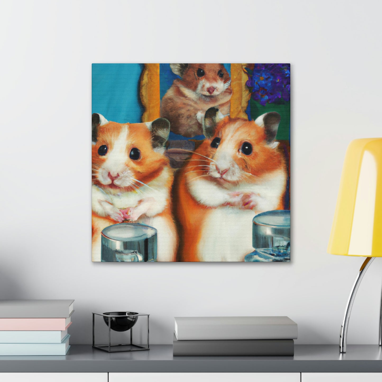 "Hamsters In Art Deco" - Canvas