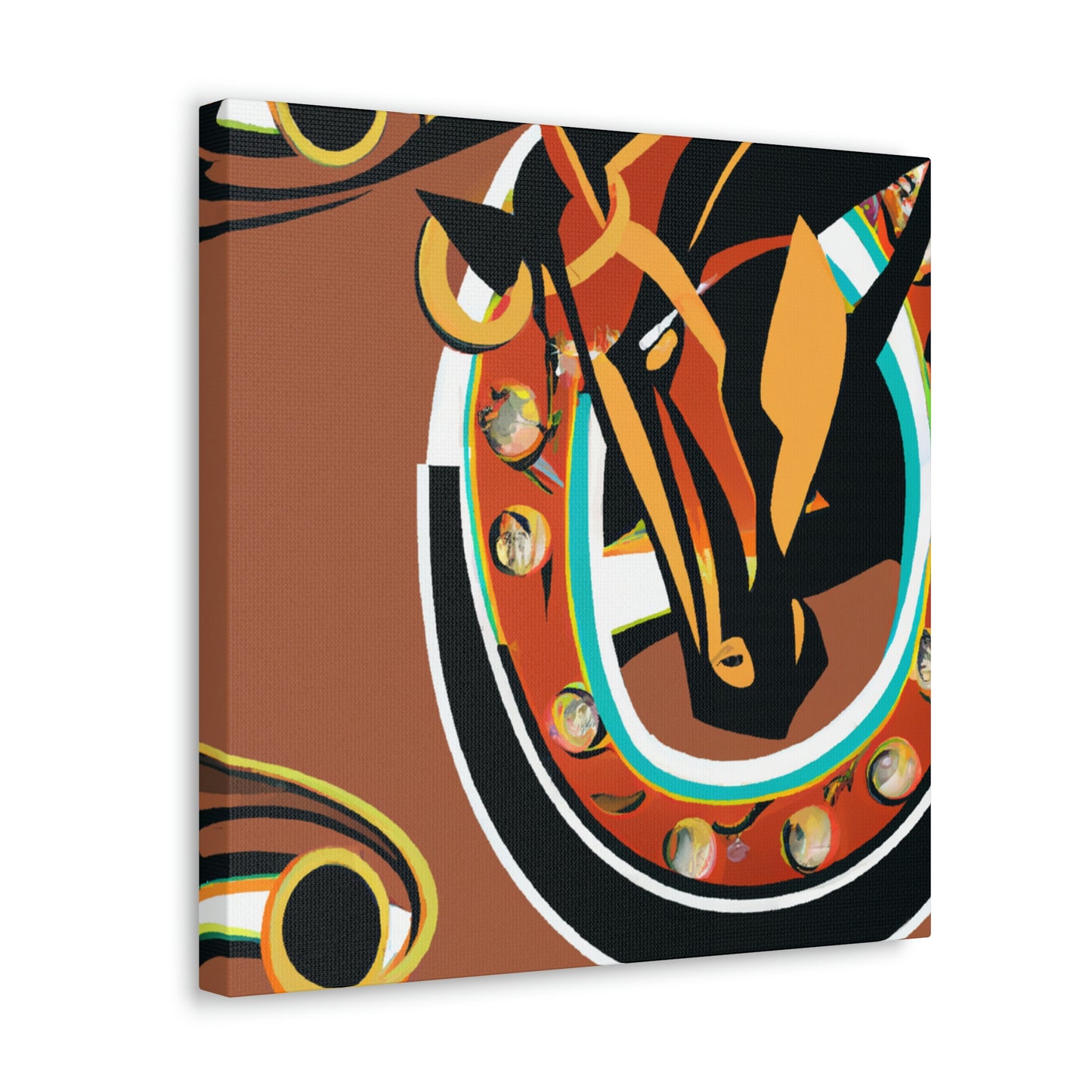 "Horseshoe Art Deco" - Canvas