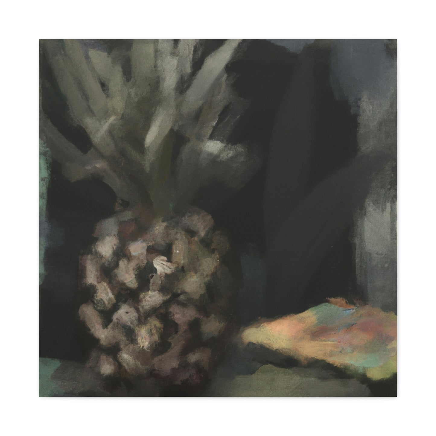 "Pineapple in Expressionism" - Canvas