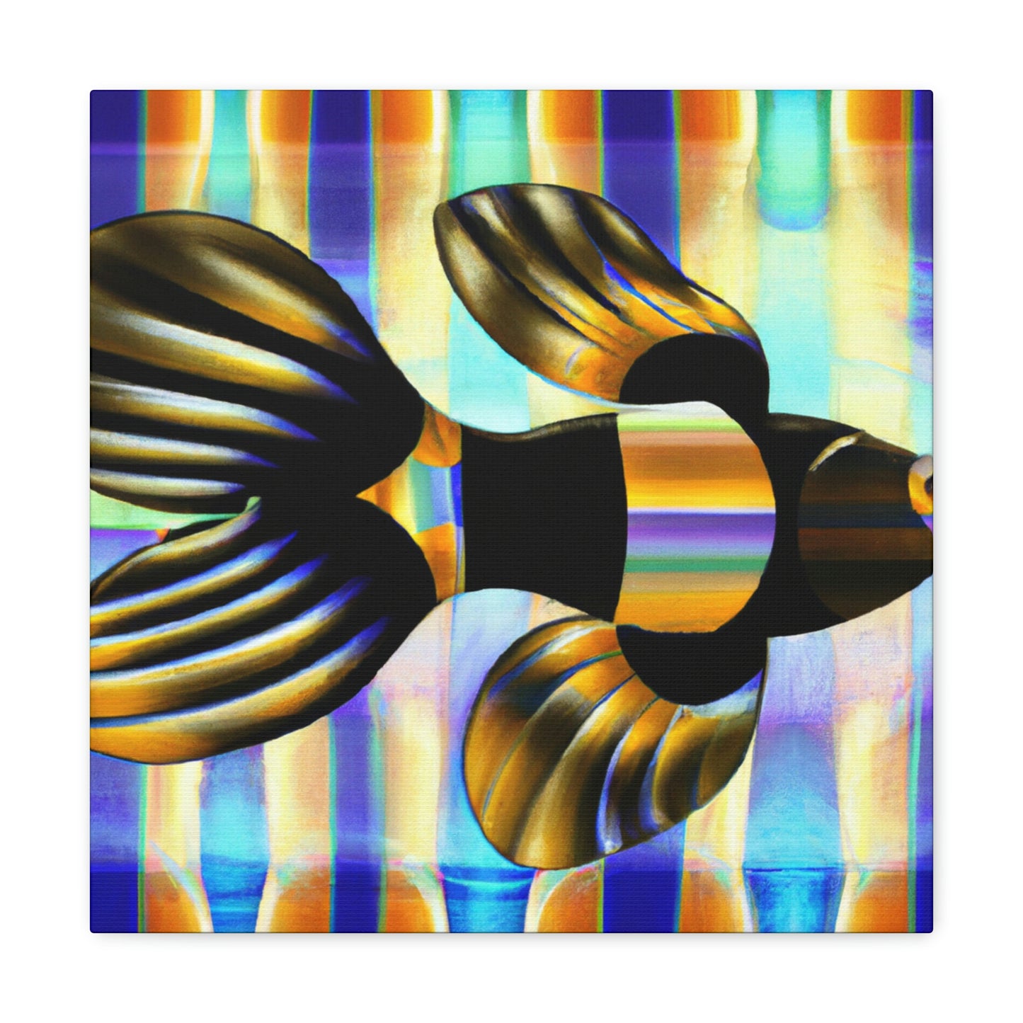 Glimmering Guppy Splendour - Canvas