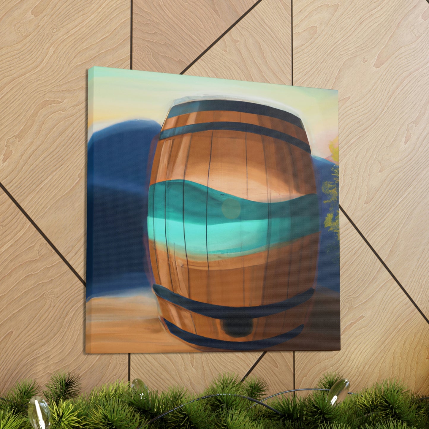 "Whiskey Barrell Nocturne" - Canvas