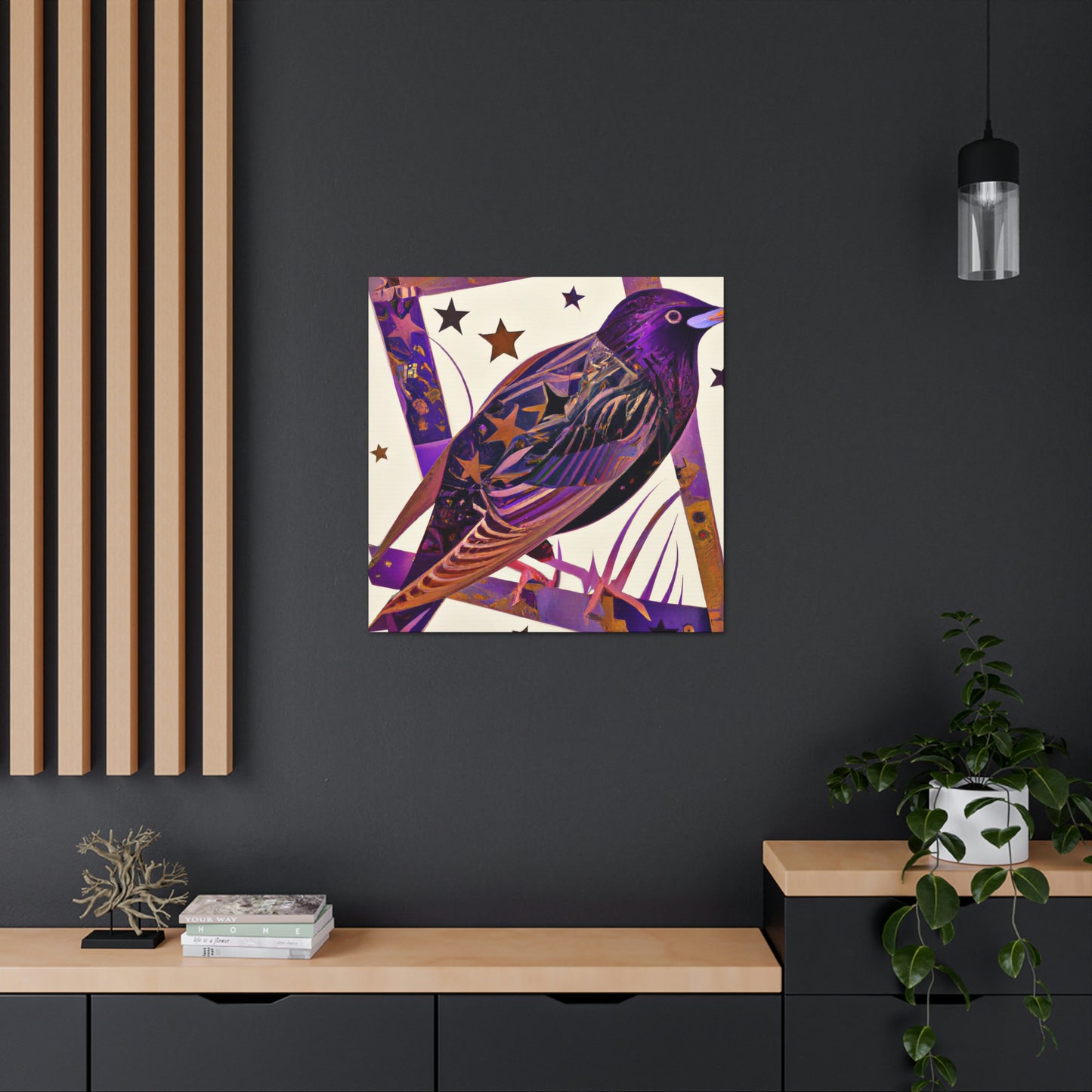 "Starling Art Deco Dream" - Canvas