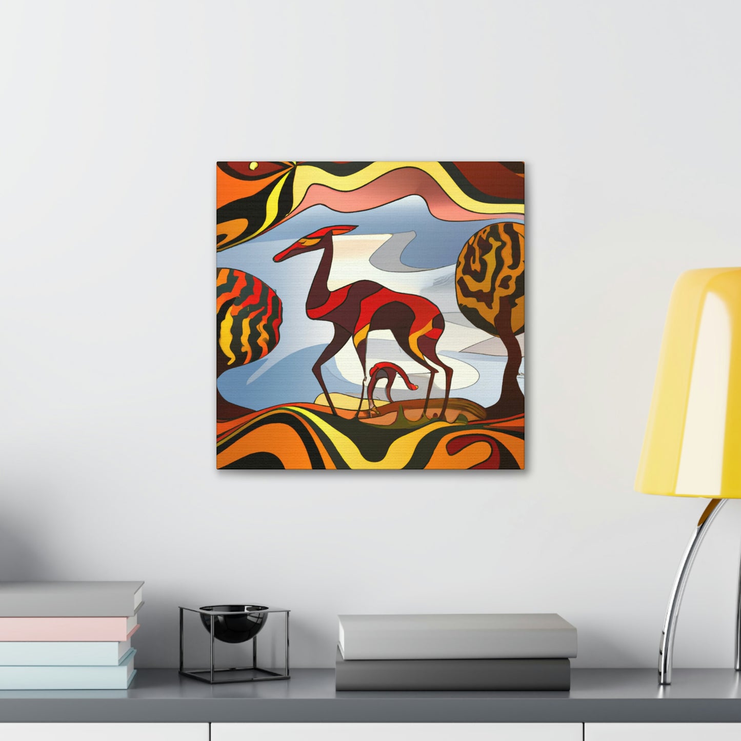 "Antelope in Art Deco" - Canvas