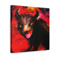 "Tasmanian Devil Emerges" - Canvas