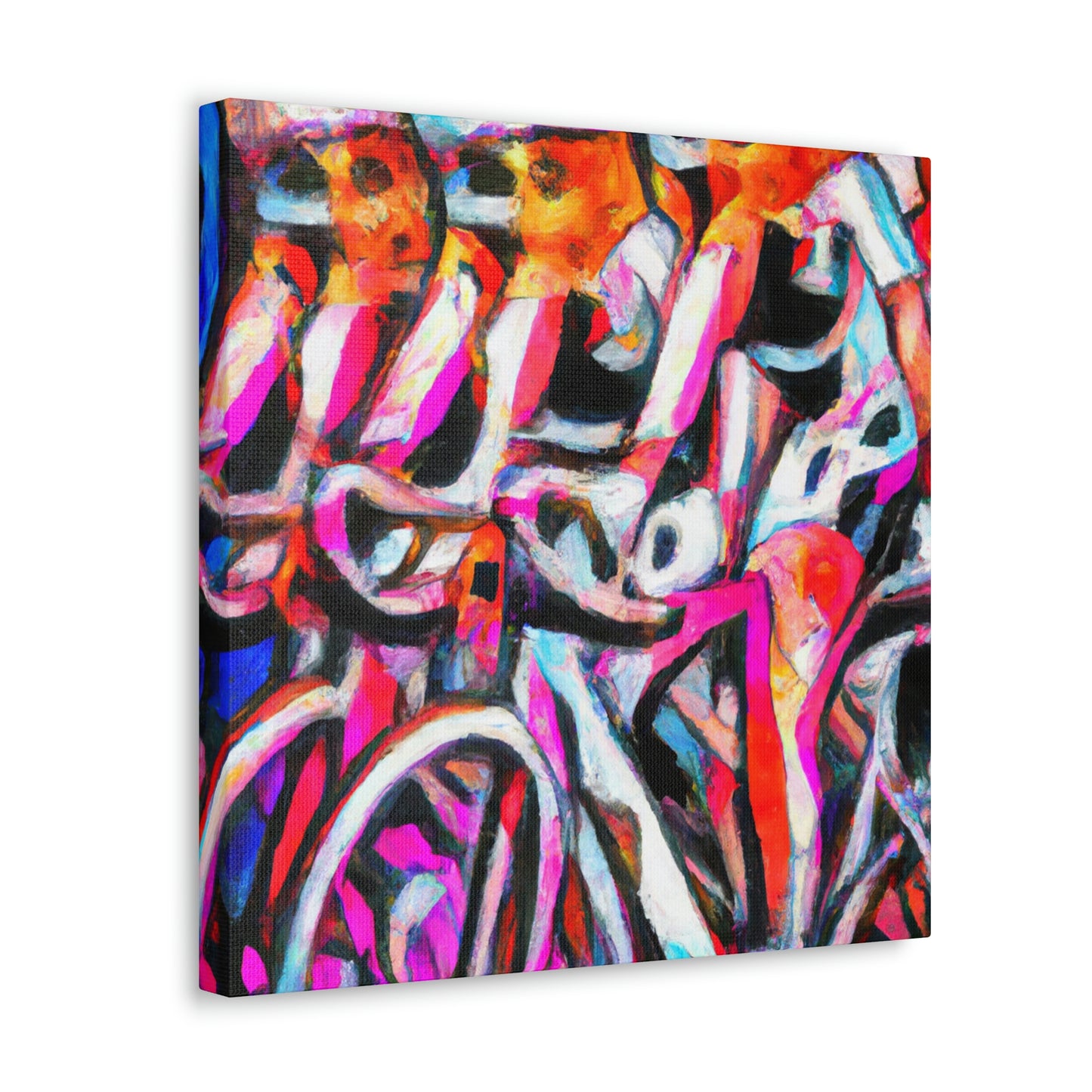 Bike Riders Expressionism - Canvas