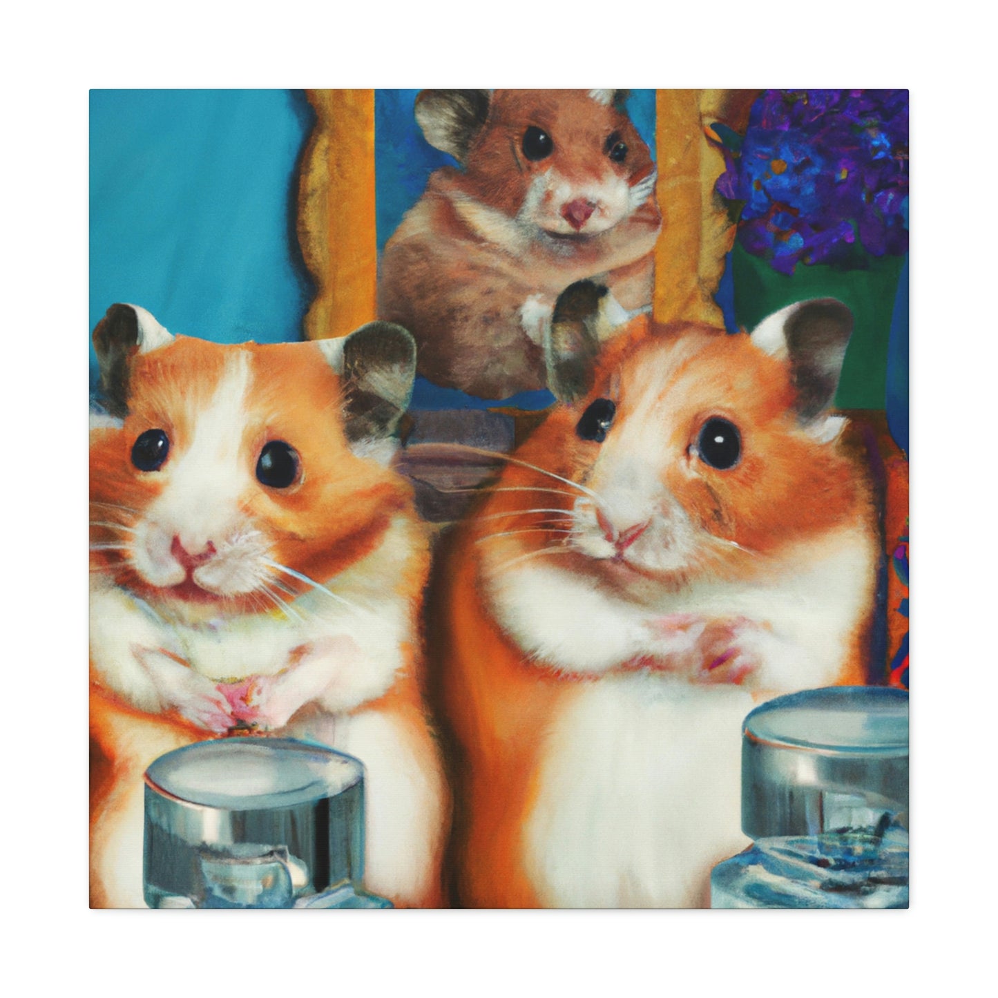 "Hamsters In Art Deco" - Canvas