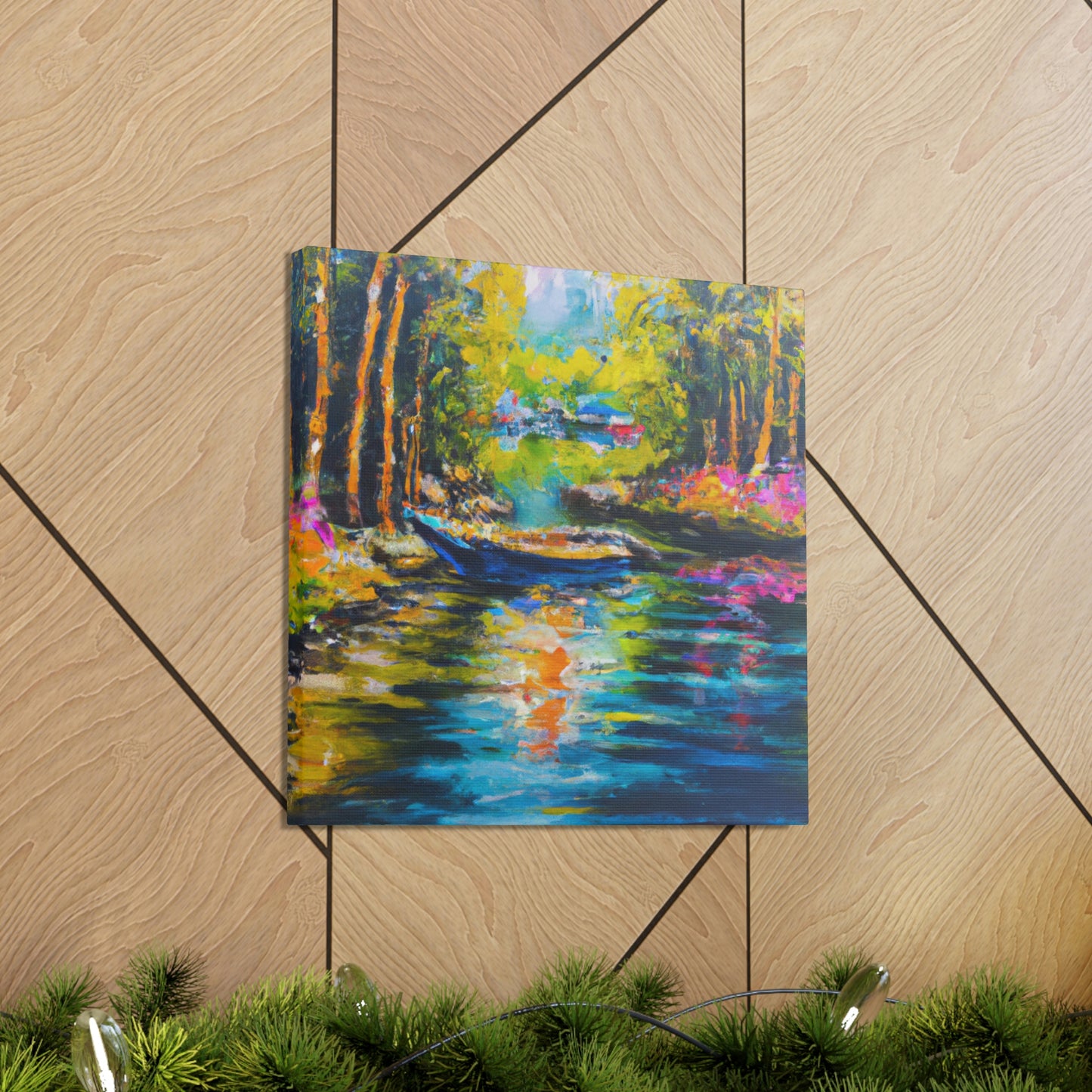 "Sunlit Countryside Bliss" - Canvas