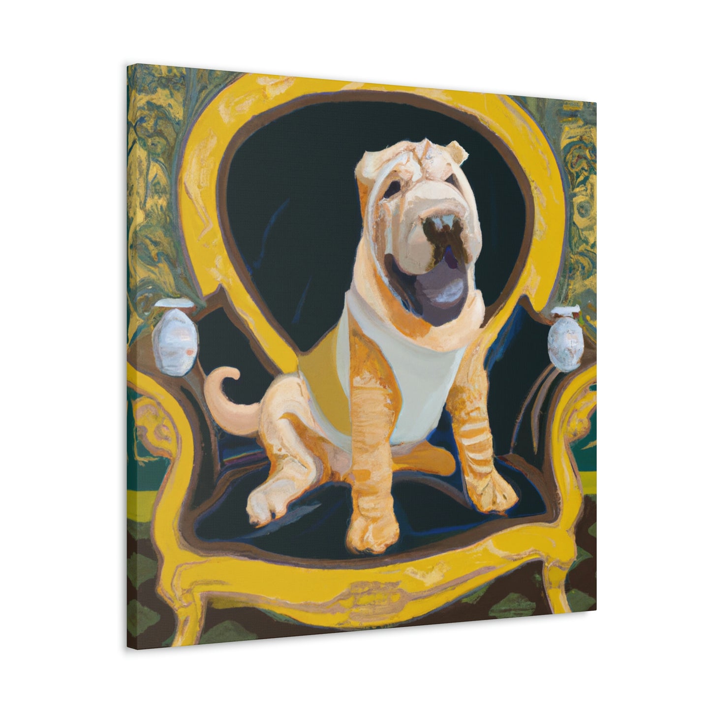 "Shining Shar Pei Splendor" - Canvas