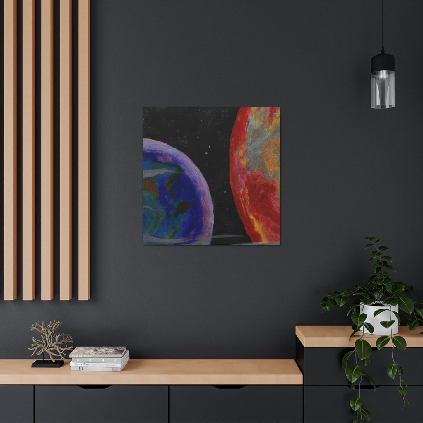 Earth's Cosmic Colors - Canvas