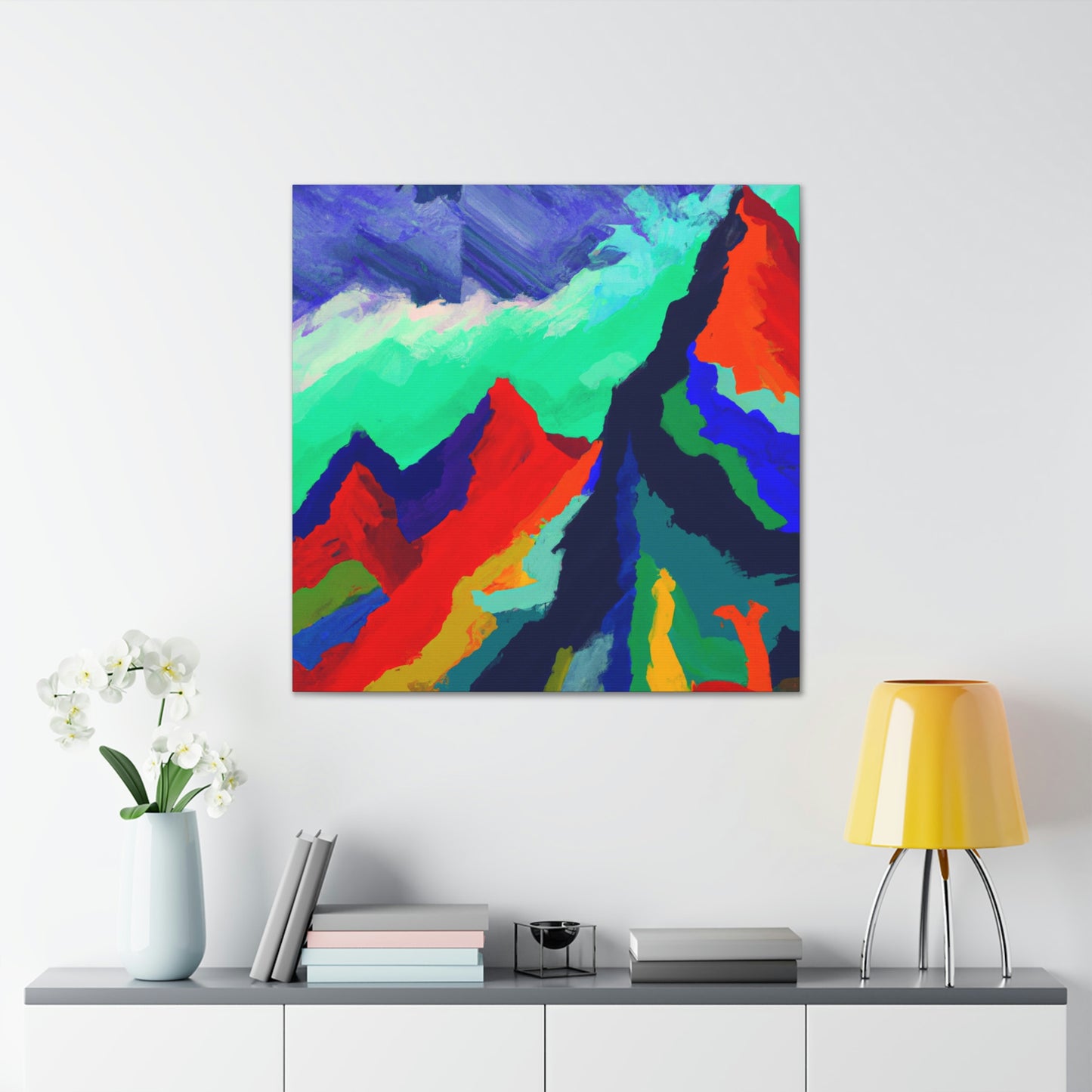 Mountain Majesty Abstract - Canvas