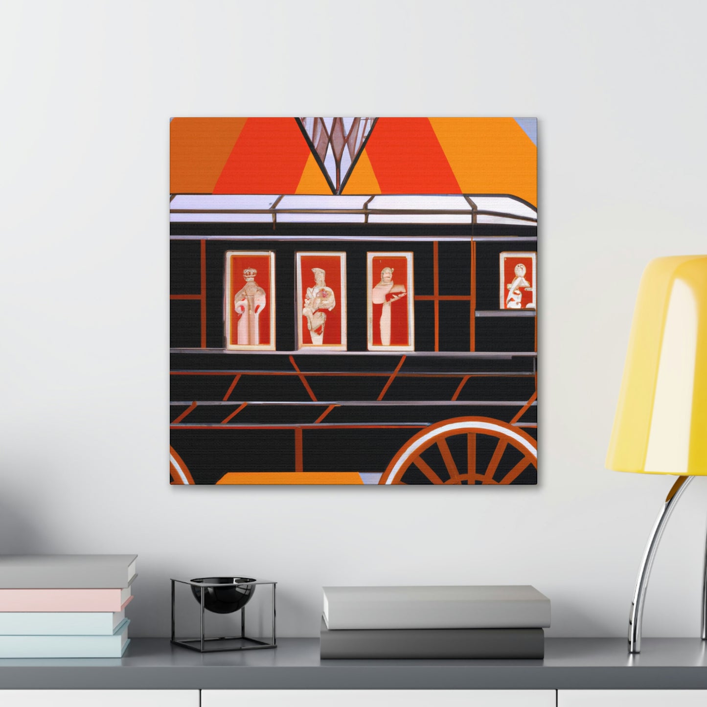 "Wheeling Art Deco Dream" - Canvas