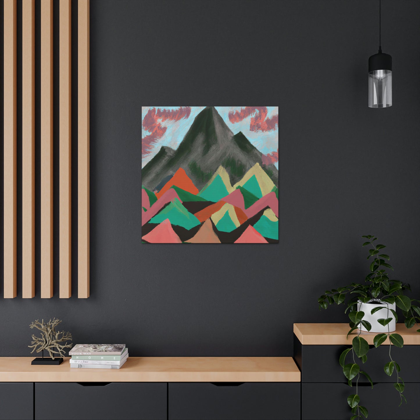 Mountain Majesty Mosaic - Canvas