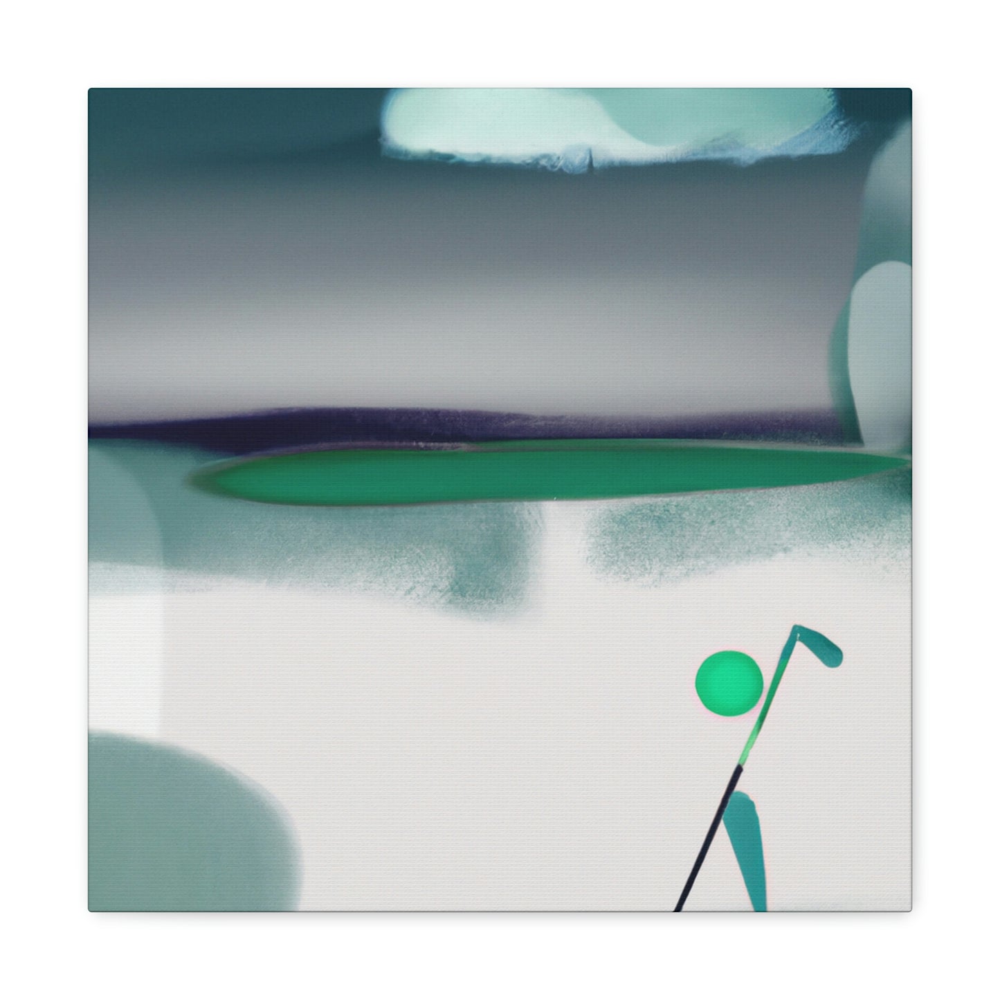 Golf in Abstract Form - Canvas