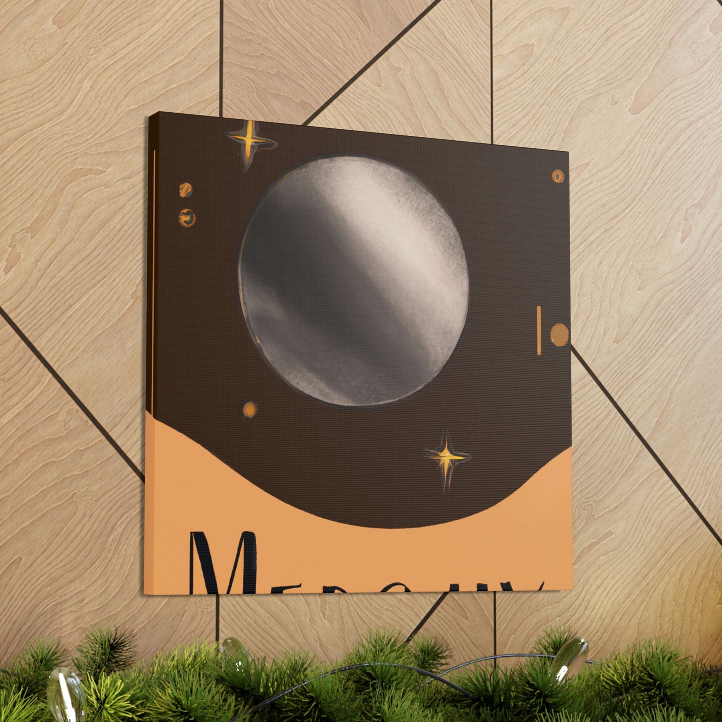 Mercury's Celestial Gaze - Canvas