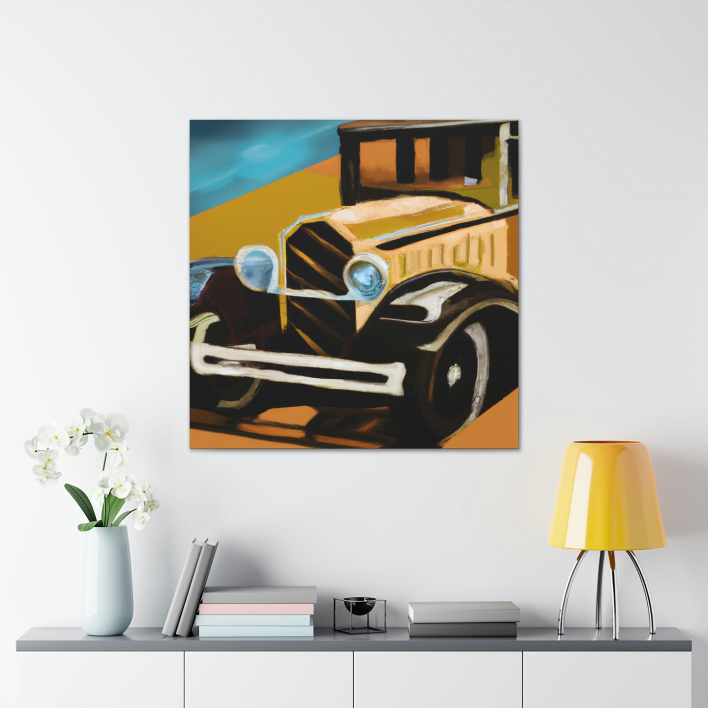 "Automobiles of the 20s" - Canvas