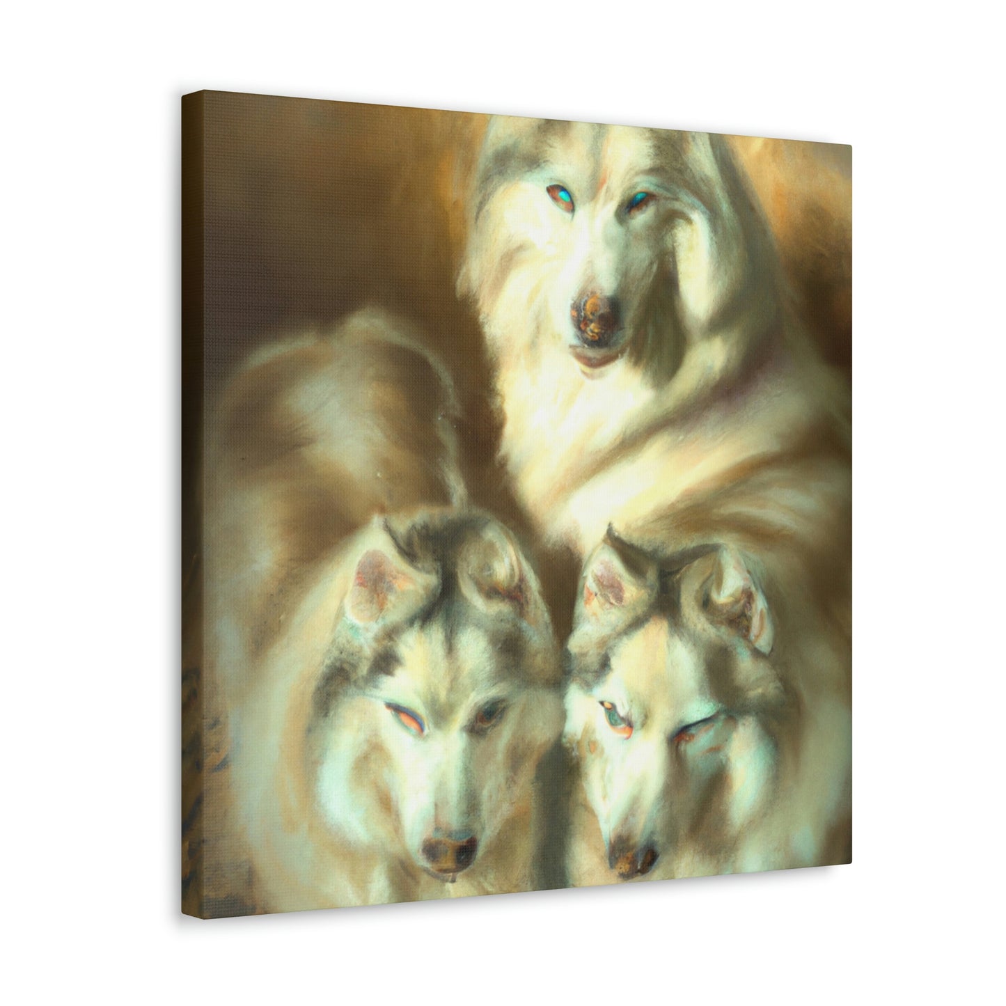 "Frosty Siberian Husky" - Canvas