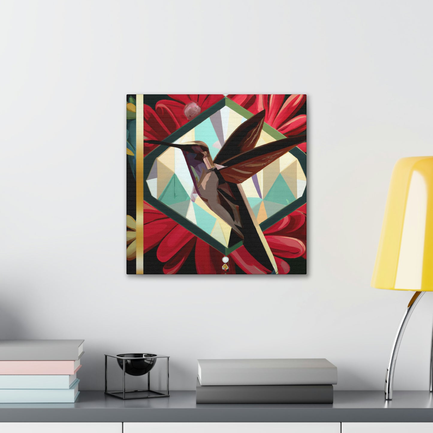 "Ruby-Throated In Flight" - Canvas