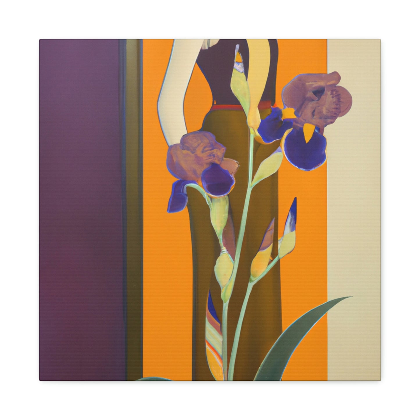 Iris in Splendor Glows - Canvas