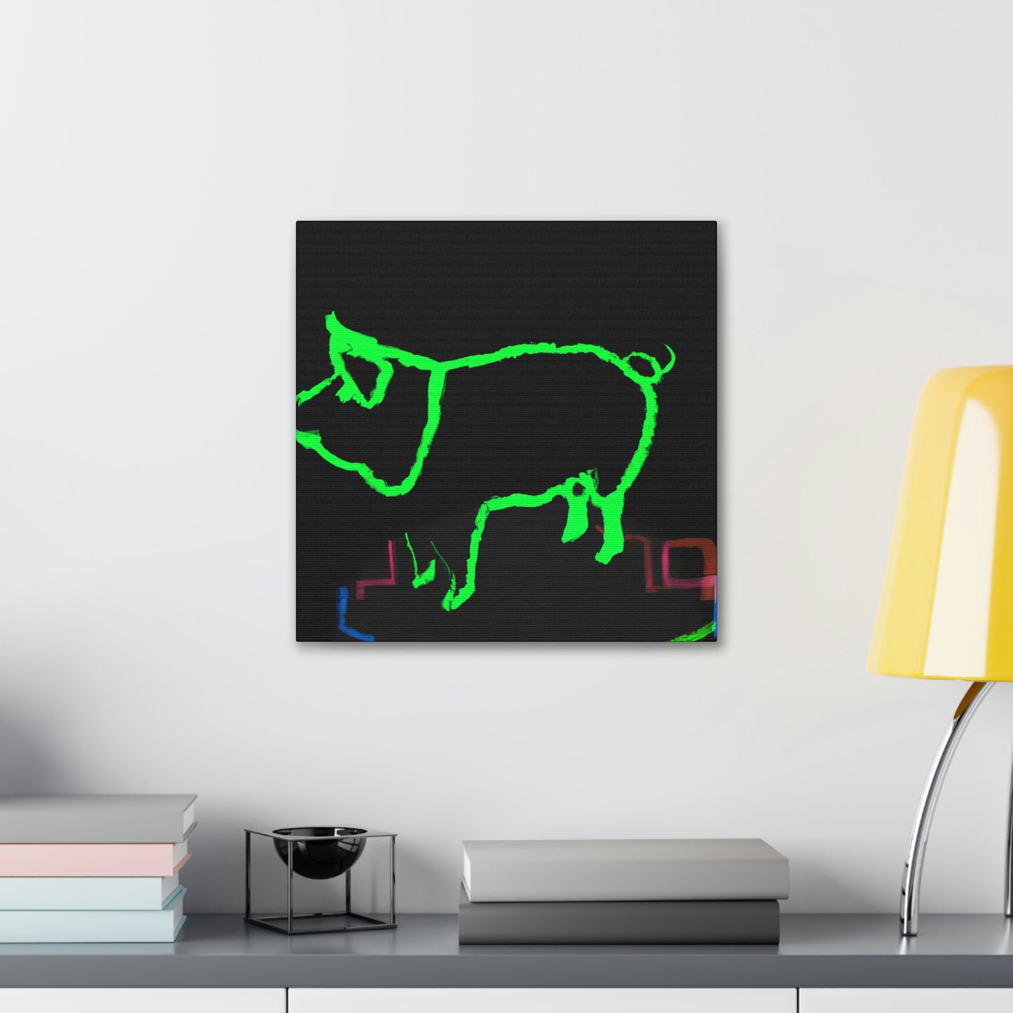 "Pig with Paunchy Pride" - Canvas