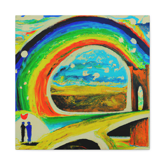 "Love's Ardent Rainbow Bridge" - Canvas