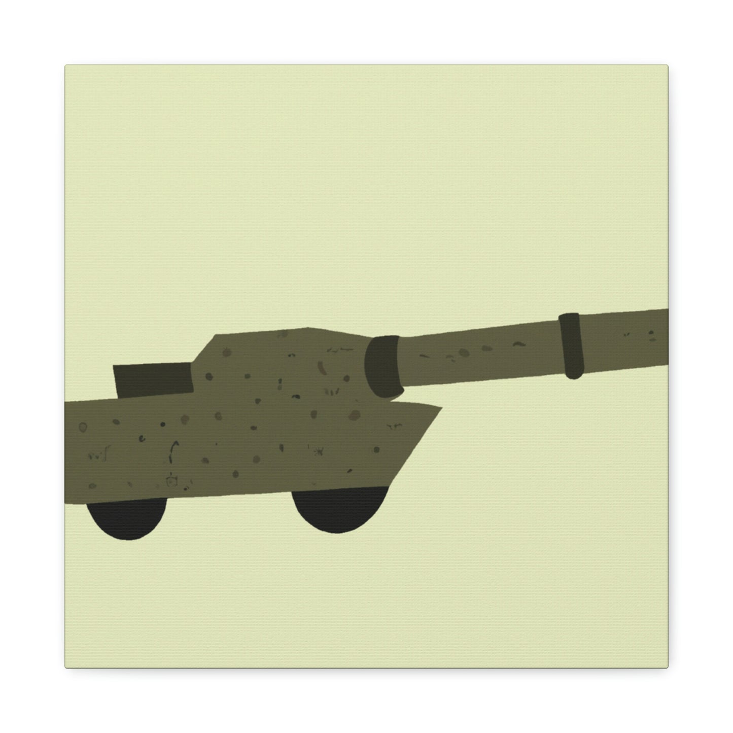 "Gun Minimalism Tranquility" - Canvas