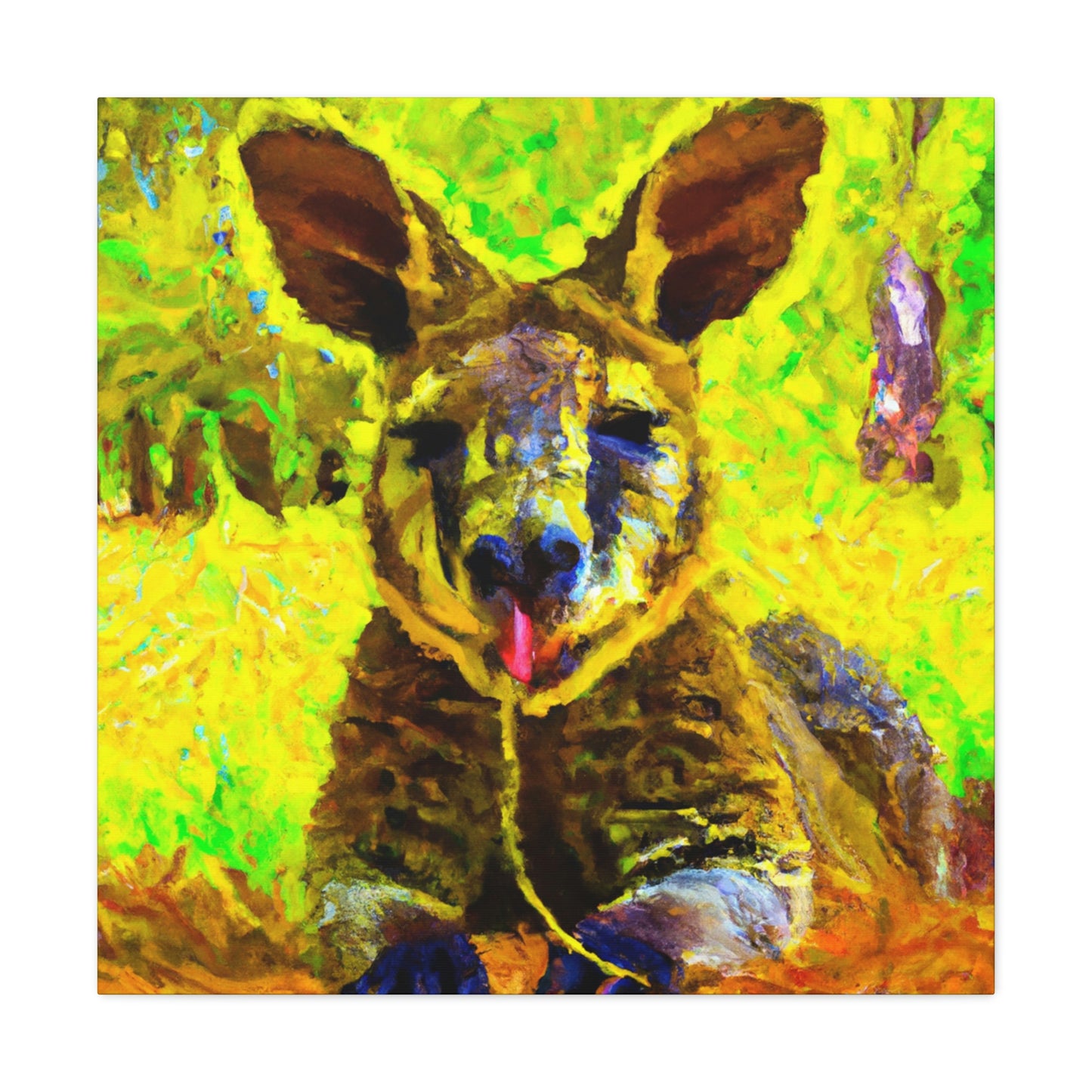 "Wallaby in Pastel Tones" - Canvas